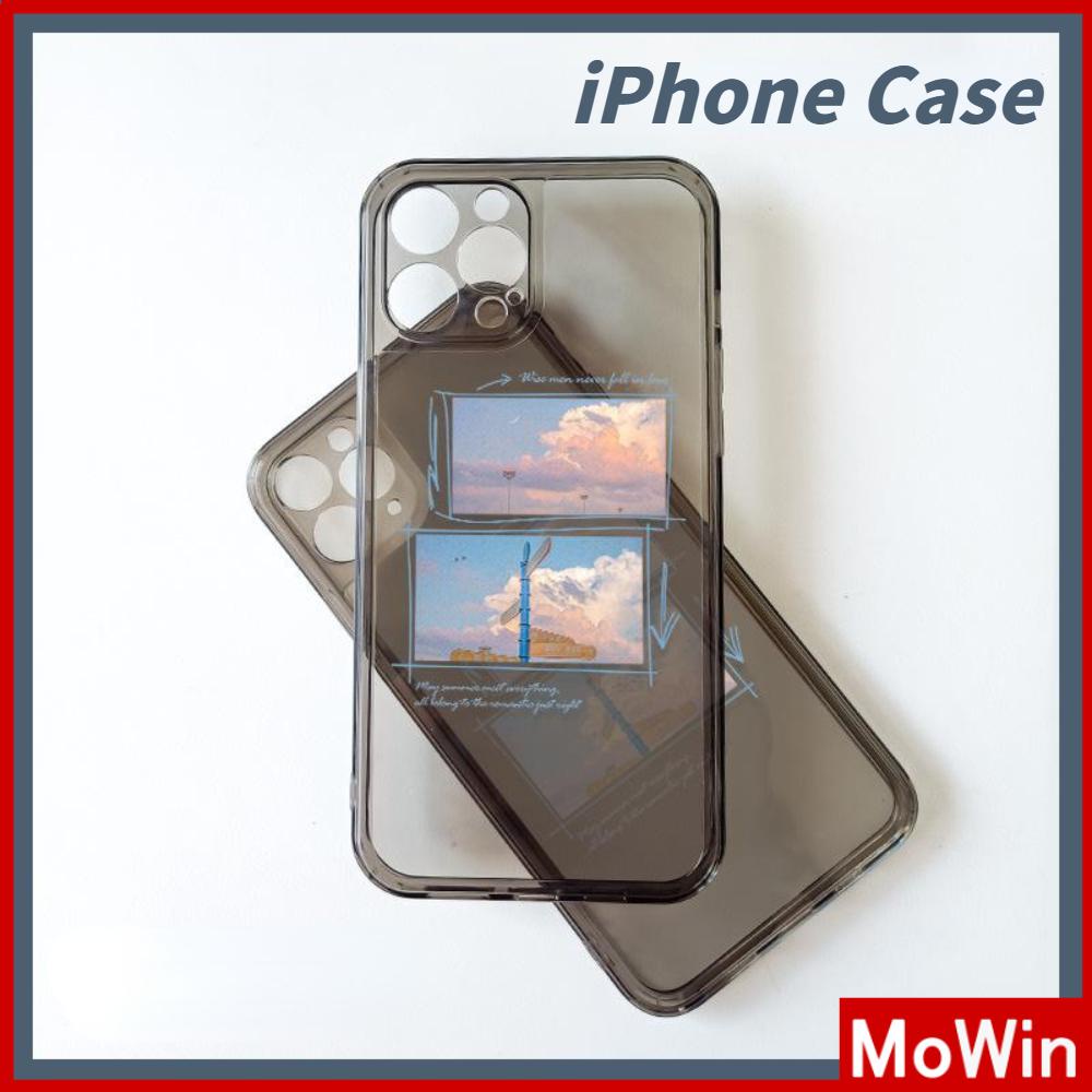 Ốp Điện Thoại Silicon Dẻo Trong Suốt Viền Vuông Chống Sốc Cho iPhone 13 Pro Max iPhone 12 Pro Max iPhone 11 iPhone7Plus