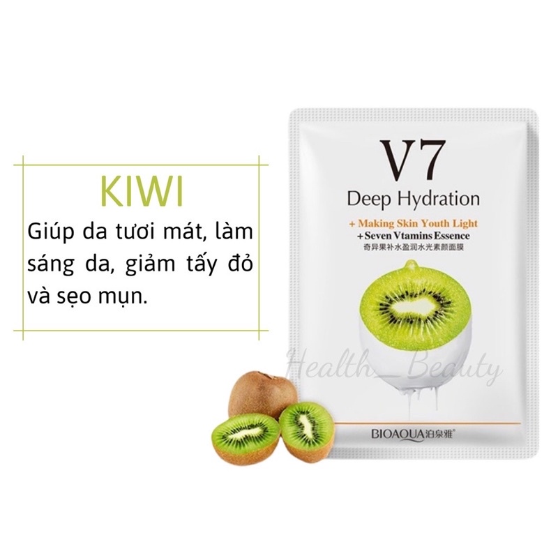 Mặt nạ dưỡng da V7 Deep Hydration chính hãng Nội địa Trung 4 vị trái cây