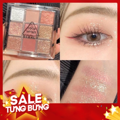 Bảng phấn mắt nhũ 9 màu Dikalu Baby BB1 | BigBuy360 - bigbuy360.vn