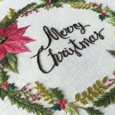 Creative Christmas themed DIY three-dimensional hand embroidery kits for beginners Creative Christmas themed three-dimensional hand embroidery kits for beginners
