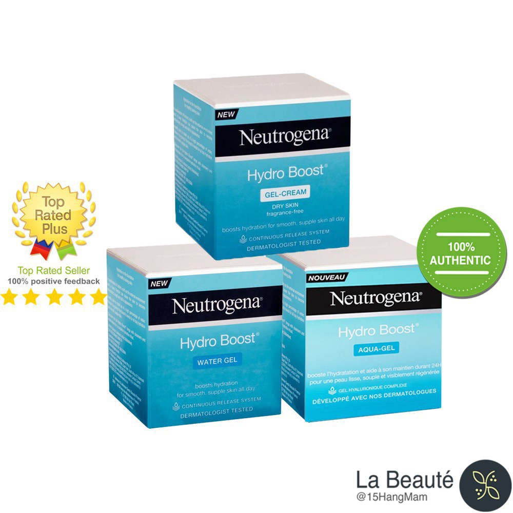 Neutrogena Hydro Boost Aqua Gel, Gel Cream, Water Gel - Kem Dưỡng Ẩm Cấp Nước Dạng Gel