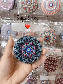 Gương hoa hoạ tiết thổ cẩm