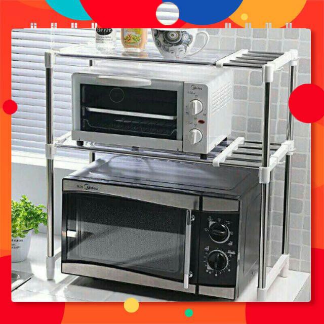 [ SALE TƯNG BỪNG]  Kệ để lò vi sóng tiết kiệm không gian 2 tầng.