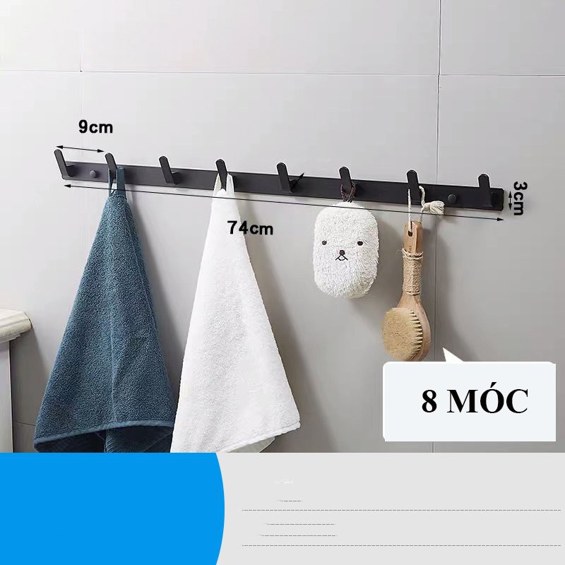 Móc Treo Quần Áo, Móc Treo Đồ Gắn Tường Không Gỉ Đa Năng PAPAA.HOME