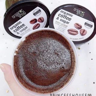 Tẩy da chết body cafe organic