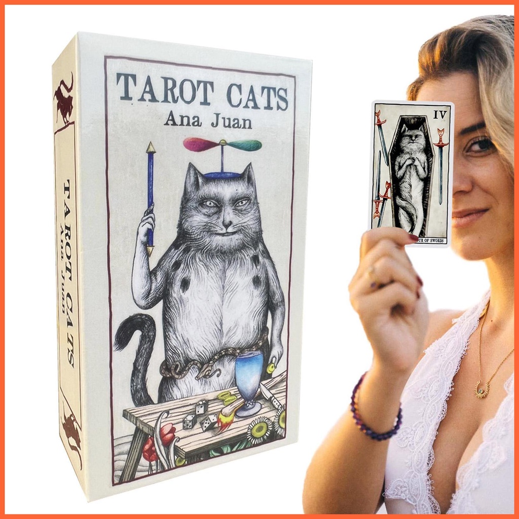 Bộ Bài Tarot Cat Ana Juan Phiên Bản Tiếng Anh 4.12.4in 2022