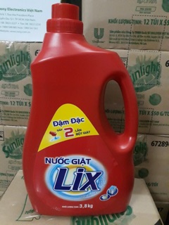 Nước giặt Lix đậm đặc 3.8kg
