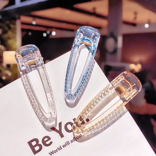 Kẹp tóc mỏ vịt trong suốt đơn giản