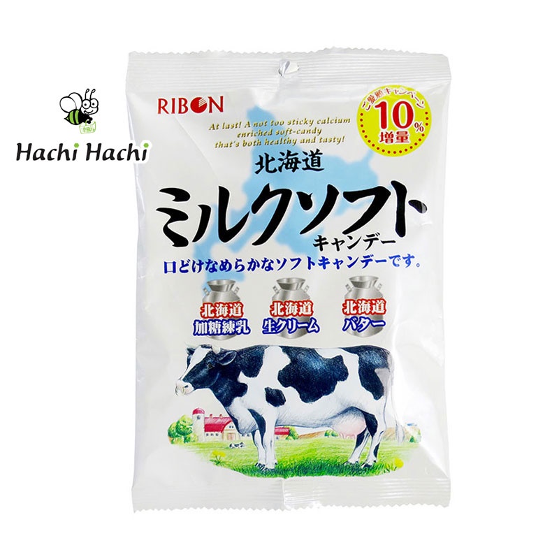 Kẹo sữa mềm Ribon 66g - Hachi Hachi Japan Shop