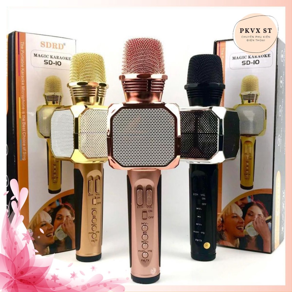 MICRO karaoke bluetooth SD 10 không dây có loa TUYỆT ĐỈNH SIÊU PHẨM - BH 6 tháng - CAM KẾT CHÍNH HÃNG