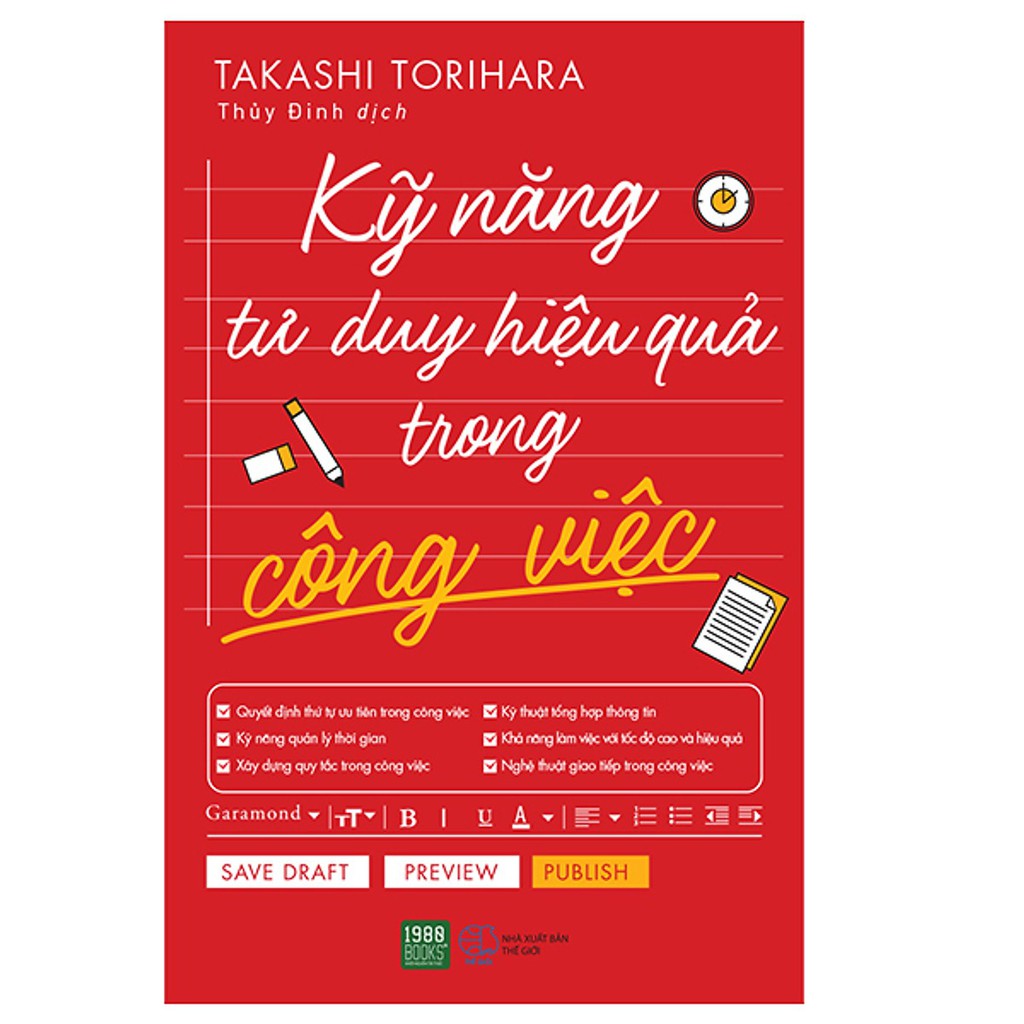 Sách - Kỹ Năng Tư Duy Hiệu Quả Trong Công Việc | BigBuy360 - bigbuy360.vn