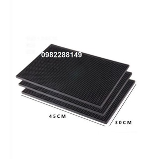 COMBO 3 THẢM LÓT CAO SU QUẦY BAR (45 x 30 cm) - Đen