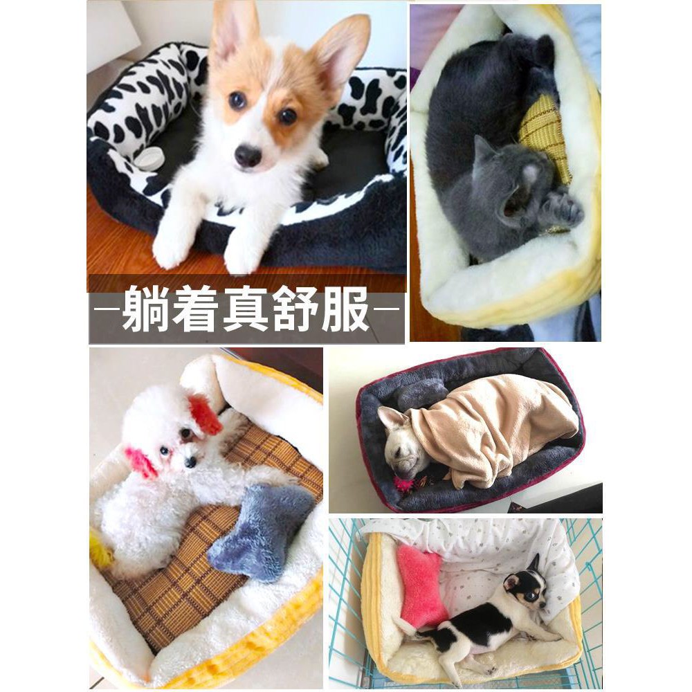 [Mã 252FMCGSALE giảm 8% tối đa 100k đơn 500K] Đệm Nằm Cho Chó Mèo Lót Lông Hình Chữ Nhật Chống Xê dịch