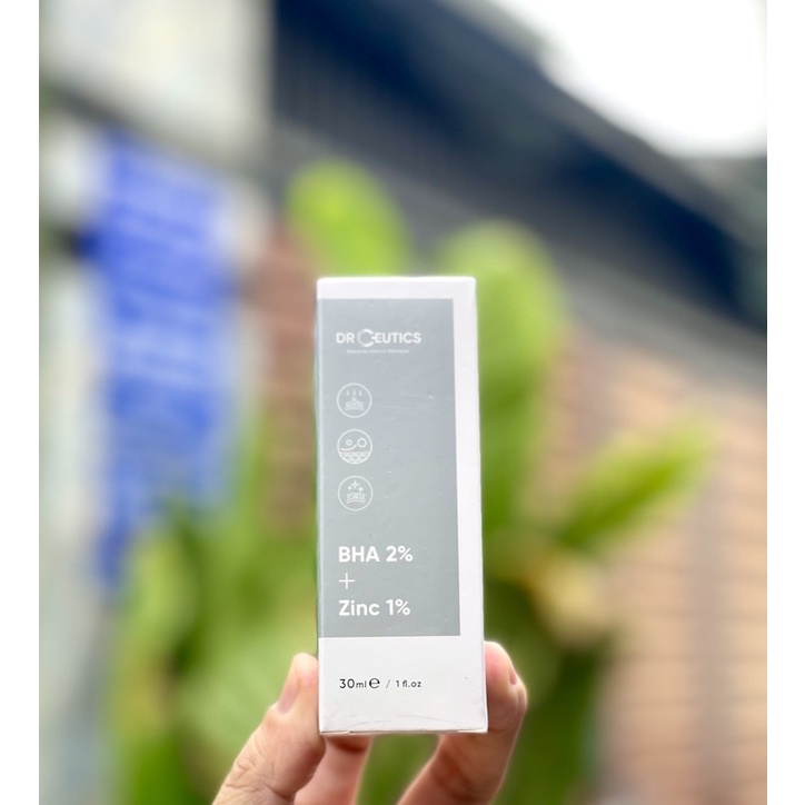 Serum DrCeutics Giảm Mụn Và Phục Hồi Da Sau Mụn BHA 2% + ZinC 1%