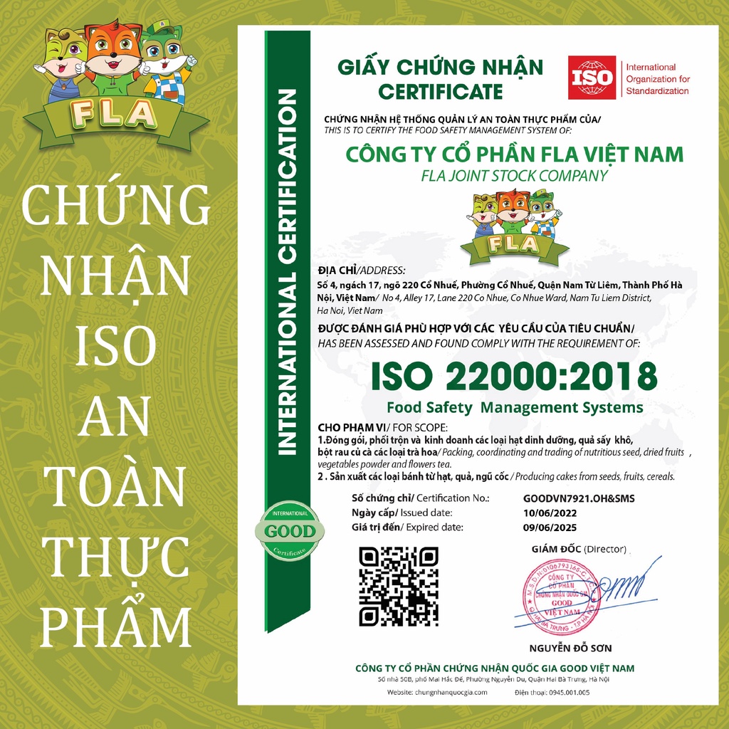 Yến mạch Cán Dẹt & Cán Vỡ Hafer Flocken 500gr, yến mạch giảm cân 5 phút ăn liền by FLA