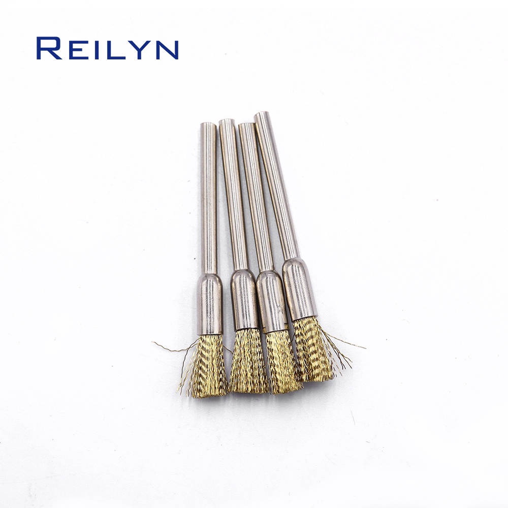 Bộ 9 Cọ Sợi Đồng Chà Nhám Làm Việc Kim Loại / Đánh Bóng / Làm Đồ Gỗ