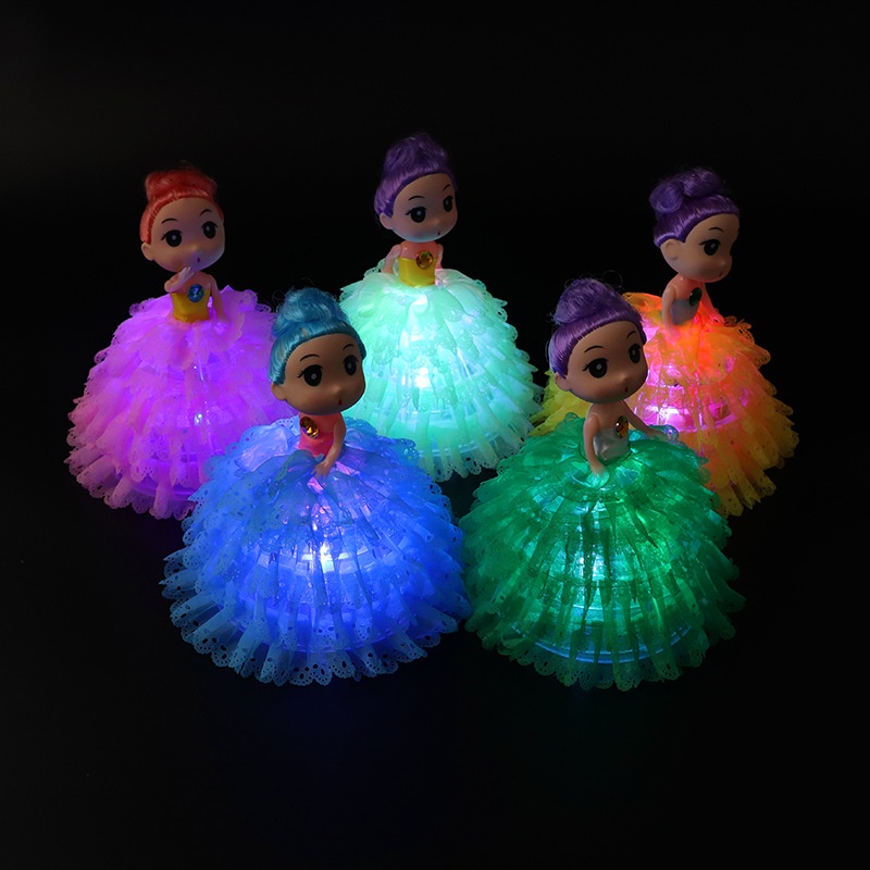 Búp bê chibi phát sáng cho bé gái hình công chúa- kiểu búp bê-2KE KIDS