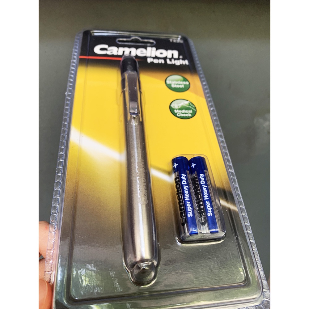 Đèn Bút Camelion Soi Tai - Mũi - Họng Penlight Kèm 2 Pin AAA Camelion