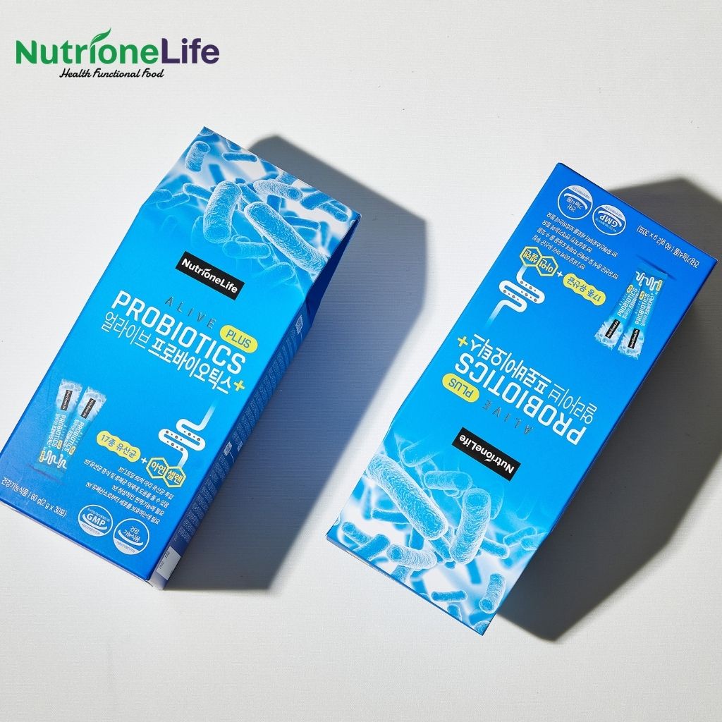 Men Vi Sinh NUTRIONELIFE Alive Probiotics Plus Cải Thiện Rối Loạn Tiêu Hóa, Đại Tràng, Tăng Cường Miễn Dịch 30 Gói