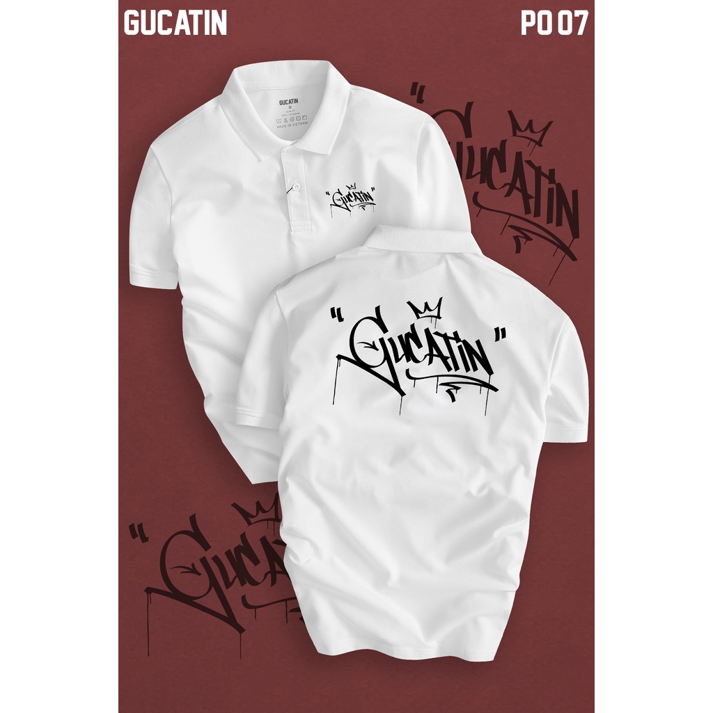 Áo Polo Gucatin street style cổ bẻ vải xịn Unisex, trẻ trung, thanh lịch - GUCATIN PO07