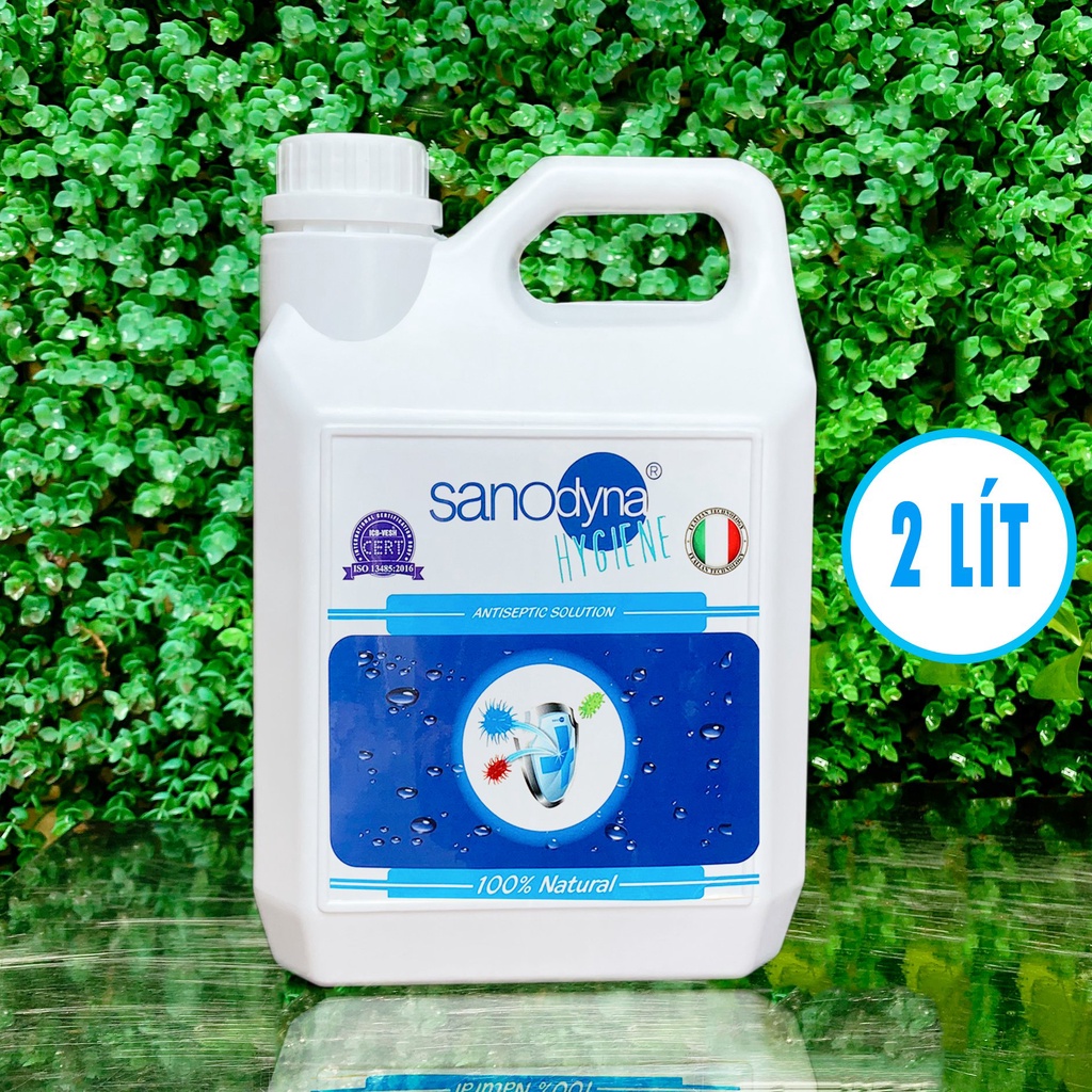 Dung dịch sát khuẩn 100% tự nhiên thương hiệu Sanodyna - Công nghệ Italy [ Dung tích 2L ] H2L