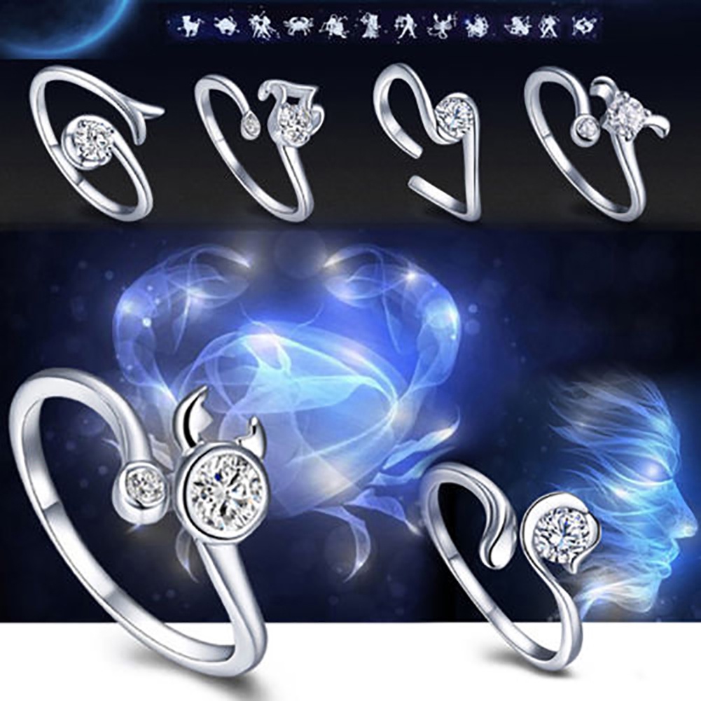 Nhẫn Mạ Bạc Hình   Chòm Sao