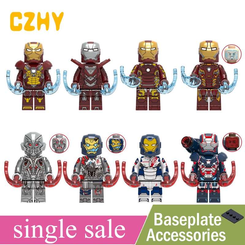 Bộ Lego Xếp Hình Minis Patriot Mk17 Mk33 Mk43 Mk45 Uultron X0267