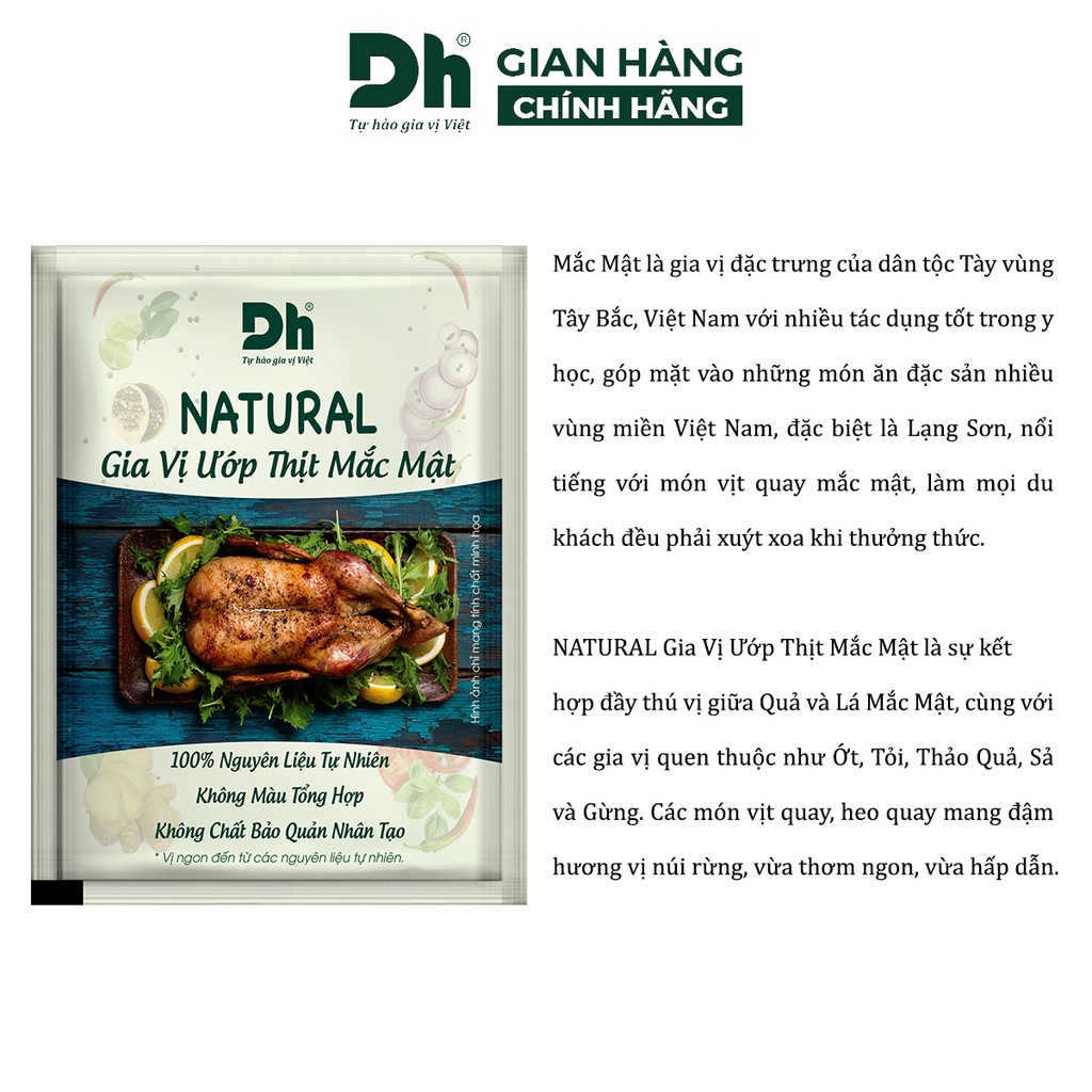 NEW Combo hộp gia vị nấu ướp Natural Dh Foods: 2 loại nguyên liệu nấu phở bún và 4 loại ướp thịt nướng