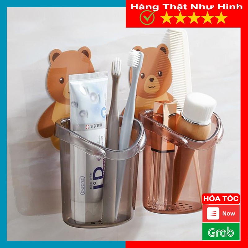 Hộp Đựng Bàn Chải, Kem Đánh Răng, Cốc Gấu Để Xà Phòng, Vật Dụng Cá Nhân