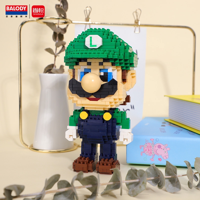 Balody Super Mario Mô Hình DIY Kim Cương Mini Khối Xây Dựng Giáo Dục Trẻ Em Đồ Chơi Lắp Ráp