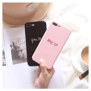 Ốp you & me bóng cho iPhone ( bán kèm dây đeo giá rẻ)