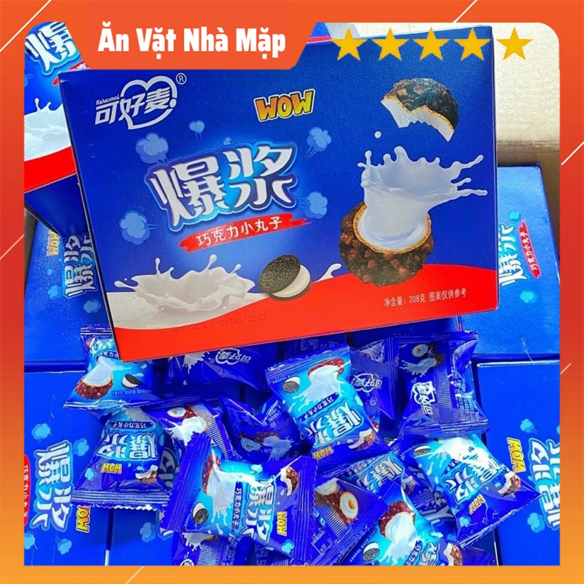 208g Bánh Oreo Socola Nhân Sữa Chảy Đài Loan 3 lớp hot tiktok