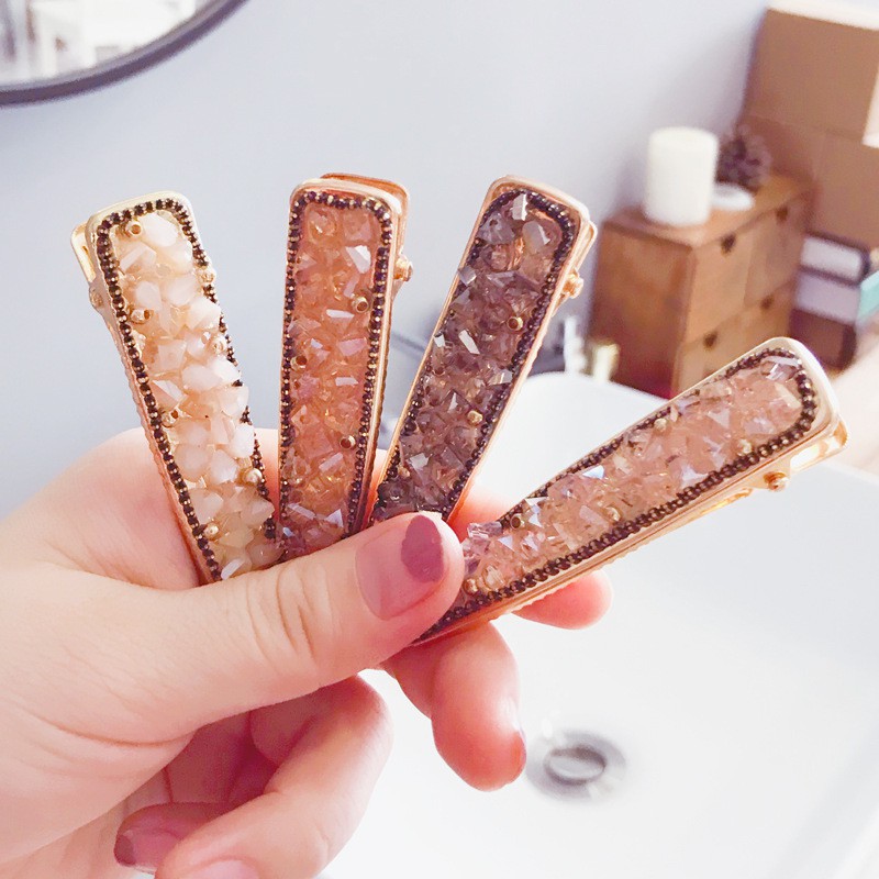 Kẹp Tóc Đính Đá Pha Lê Sang Trọng Quý Phái