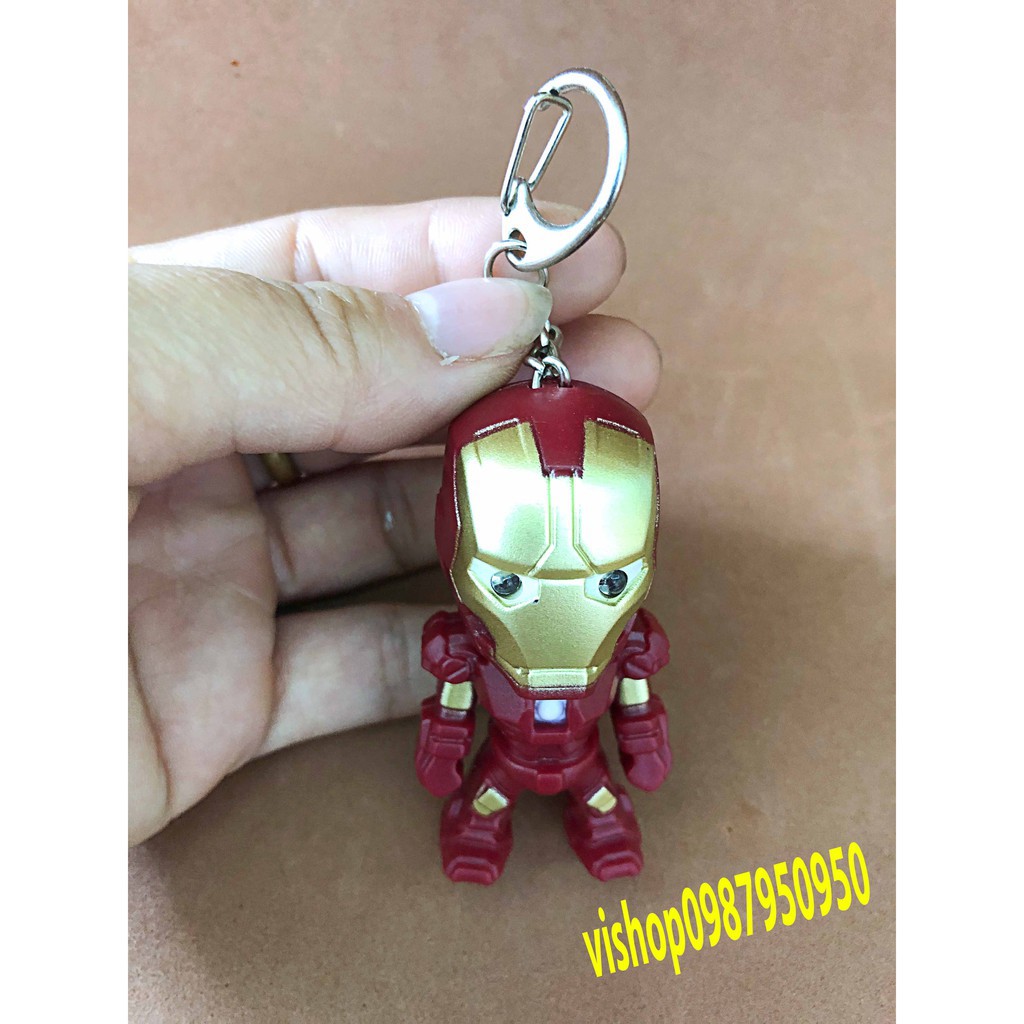 móc khóa iron man phát sáng mã AUL14 Sdeli