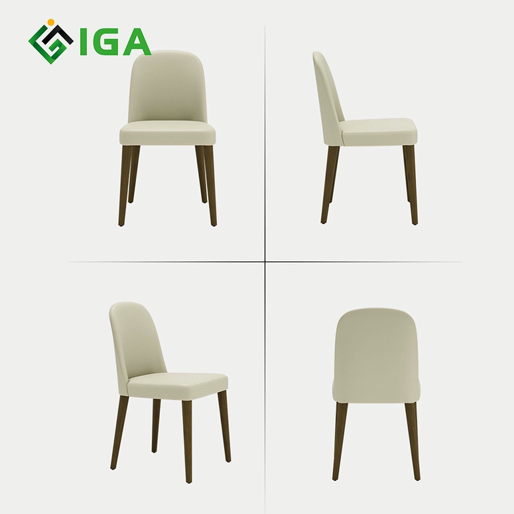 Ghế tựa chân gỗ IGA đa năng hiện đại phòng khách GC09