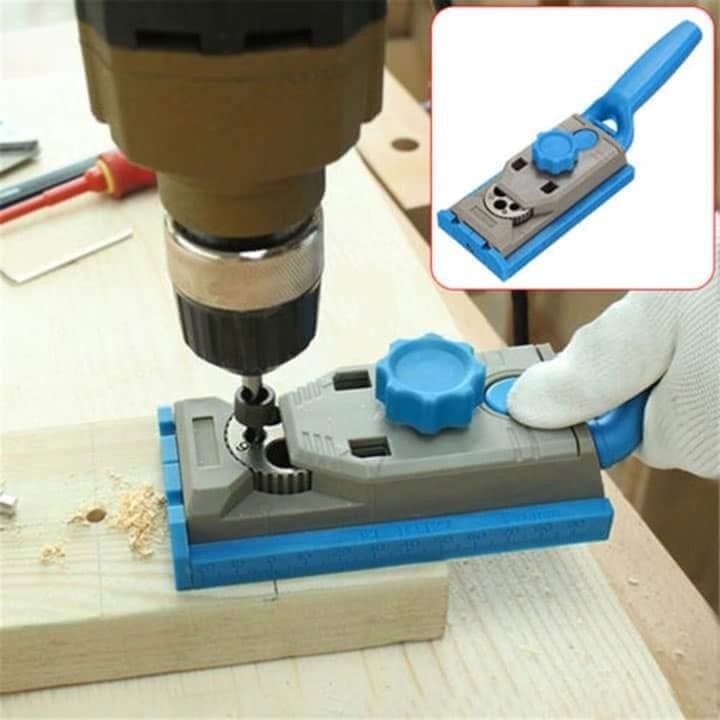 Bộ cữ khoan chéo chuyên cử bắt vít xéo và chốt gỗ 2 trong 1