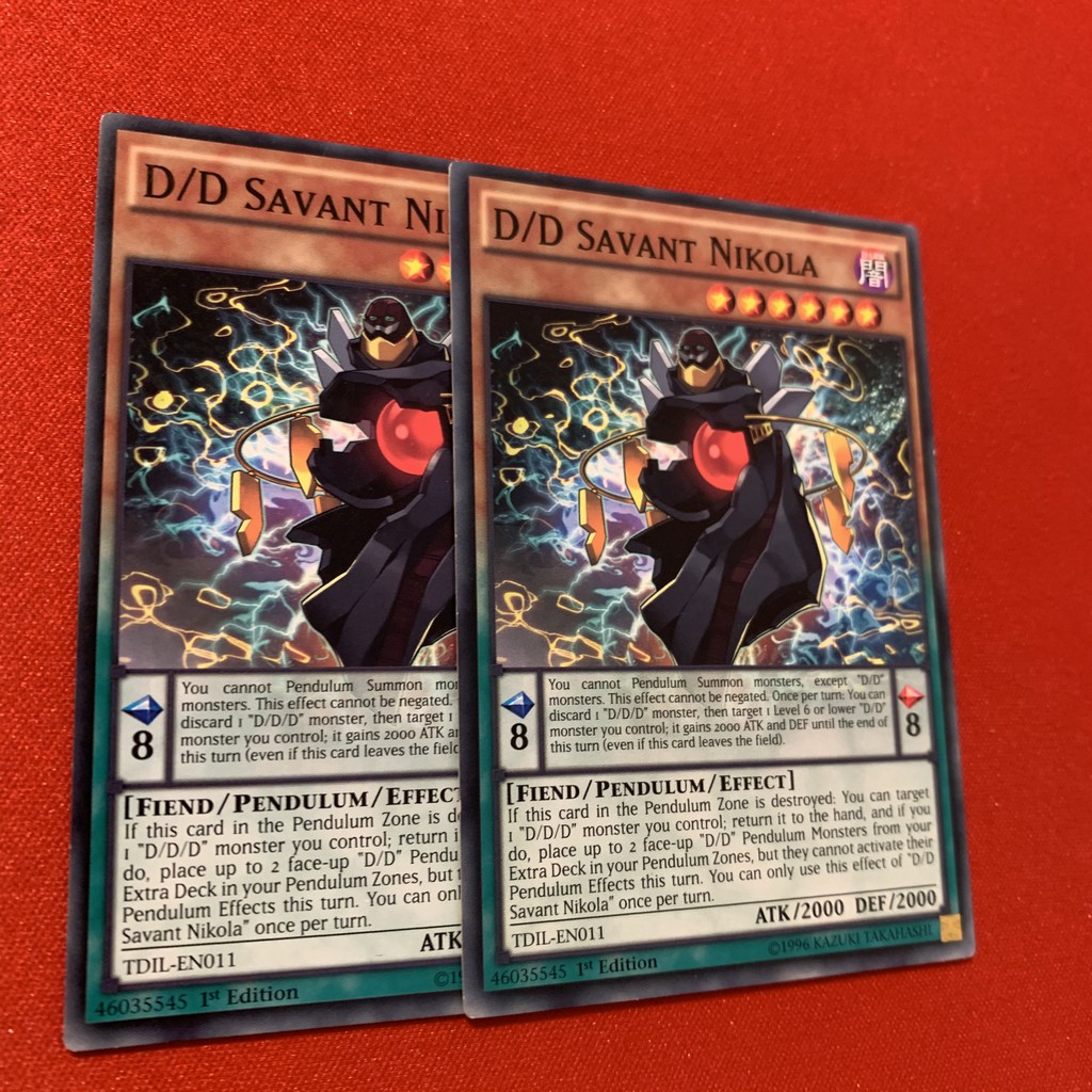 [EN][Thẻ Bài Yugioh Chính Hãng] D/D Savant Nikola