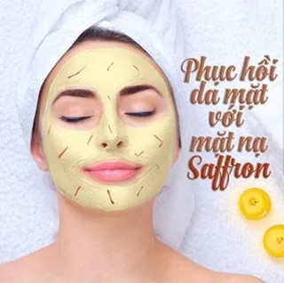 BỘT MẶT NẠ HỒNG SÂM SAFFRON COLLAGEN