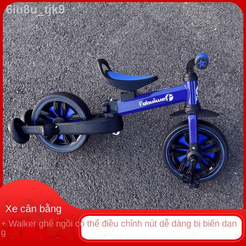 ✙Xe đạp thăng bằng trẻ em không có bàn đạp 1-3-5 tuổi 2 xe đạp trẻ em ba bánh có bước trượt xe đạp hai trong một