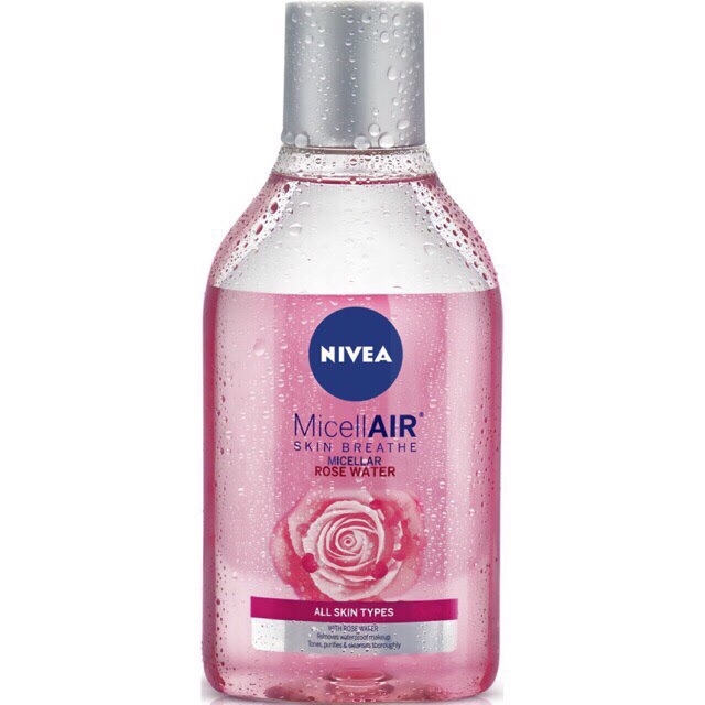 Nước tẩy trang chiết xuất hoa hồng Nivea MicellAIR 400ml