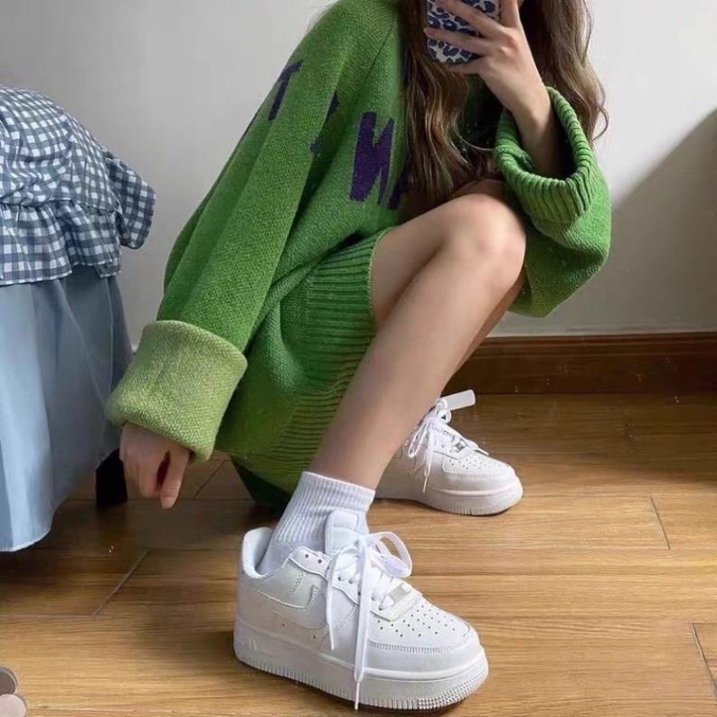 Giày Sneaker Nike_AF1 Nam Nữ Trắng Thể Thao Cổ Thấp Cao Cấp Full box + Bill