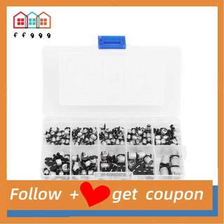 Set 165 Tụ Điện Nhôm Đa Dụng Cho Smd 0.47uf 50v-470uf 16v