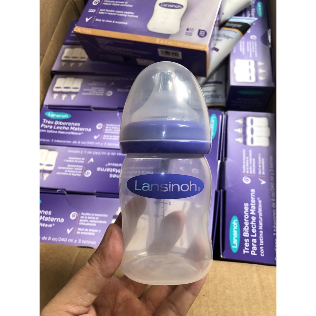 ❤️ [Hàng Mỹ] Đủ Size Bình sữa Lansinoh 160ml - 240ml Mỹ