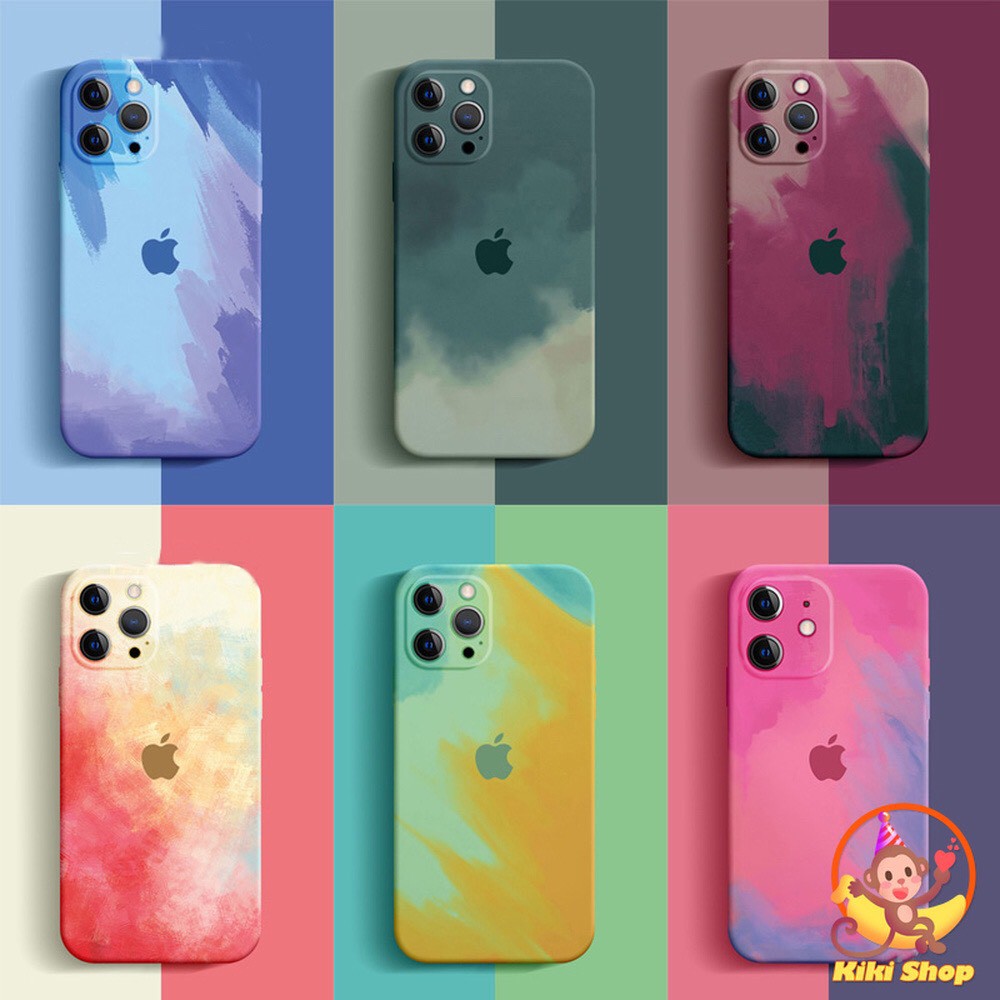 Ốp Lưng Họa Tiết Màu Nước Cho Iphone 12 Pro Max /12Pro/12,11 Pro Max /11Pro/11,X /Xs Max/ Xr 7/7 Plus ,6/6Plus Chống bẩn