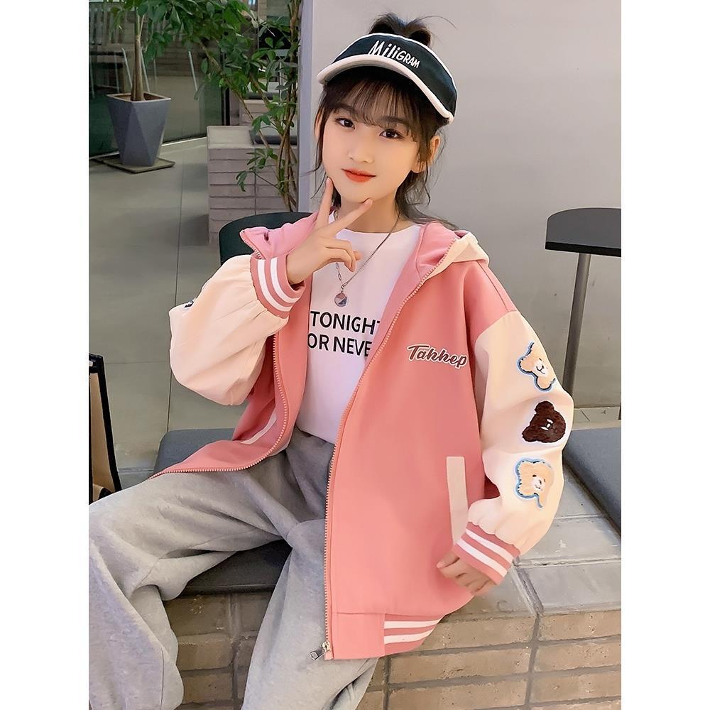 Hàng Có Sẵn Áo Khoác Bóng Chày Mùa Xuân Thu Phong Cách Phương Tây Mới Dành Cho Bé Gái 2022