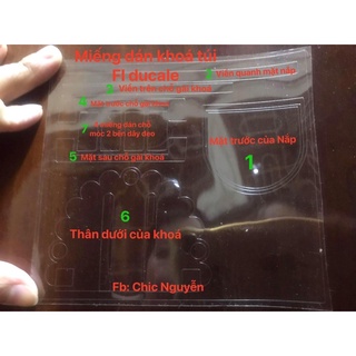 MIẾNG DÁN KHOÁ TÚI FL DUCALE (Mẫu 20)