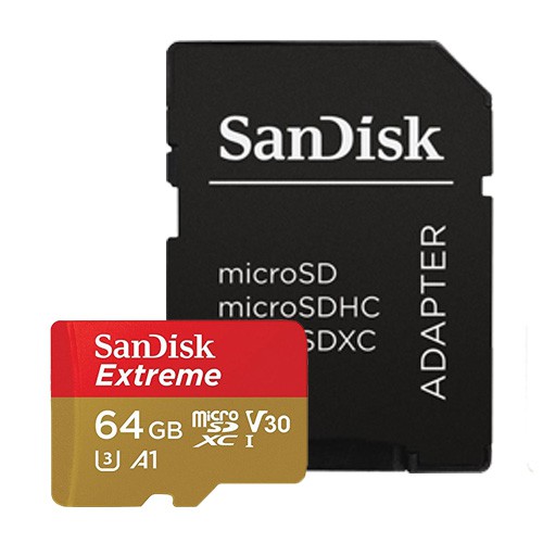 Thẻ nhớ microSDXC Sandisk Extreme 667X V30 64GB UHS-I U3 100MB/s - KHÔNG BOX (Gold) | BigBuy360 - bigbuy360.vn