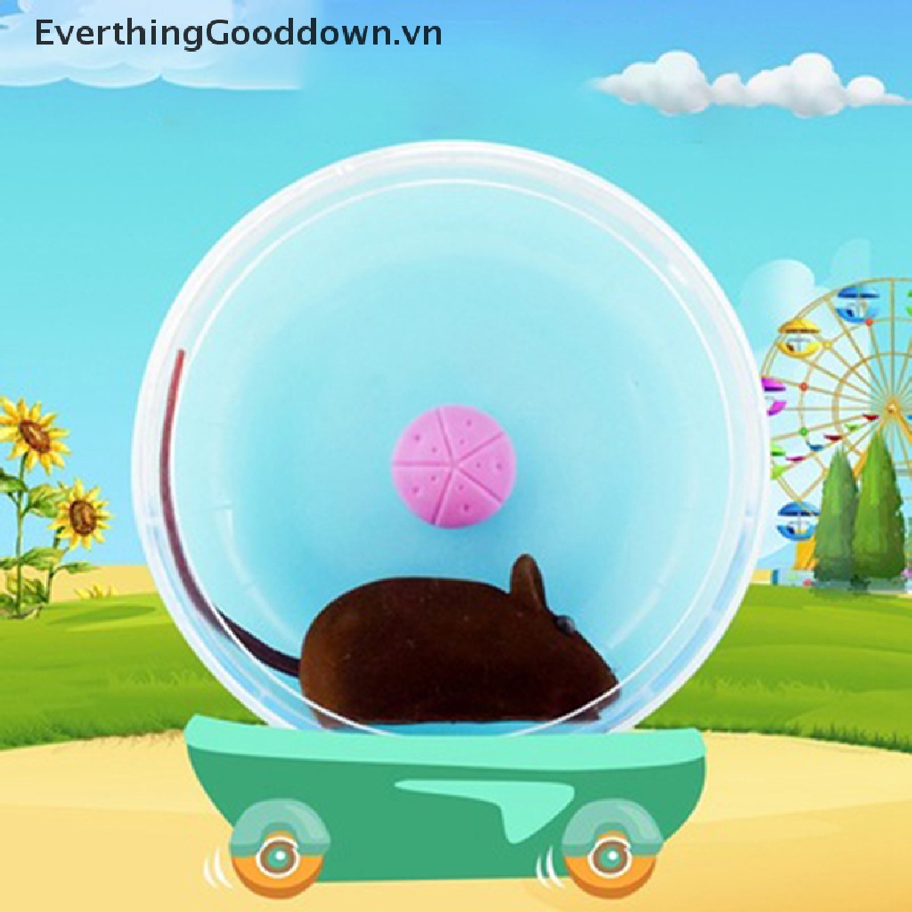 Everthingood Đĩa Đồ Chơi Tập Chạy Bộ Bằng Nhựa Hình Chuột Hamster Nhỏ Nhắn Dễ Thương