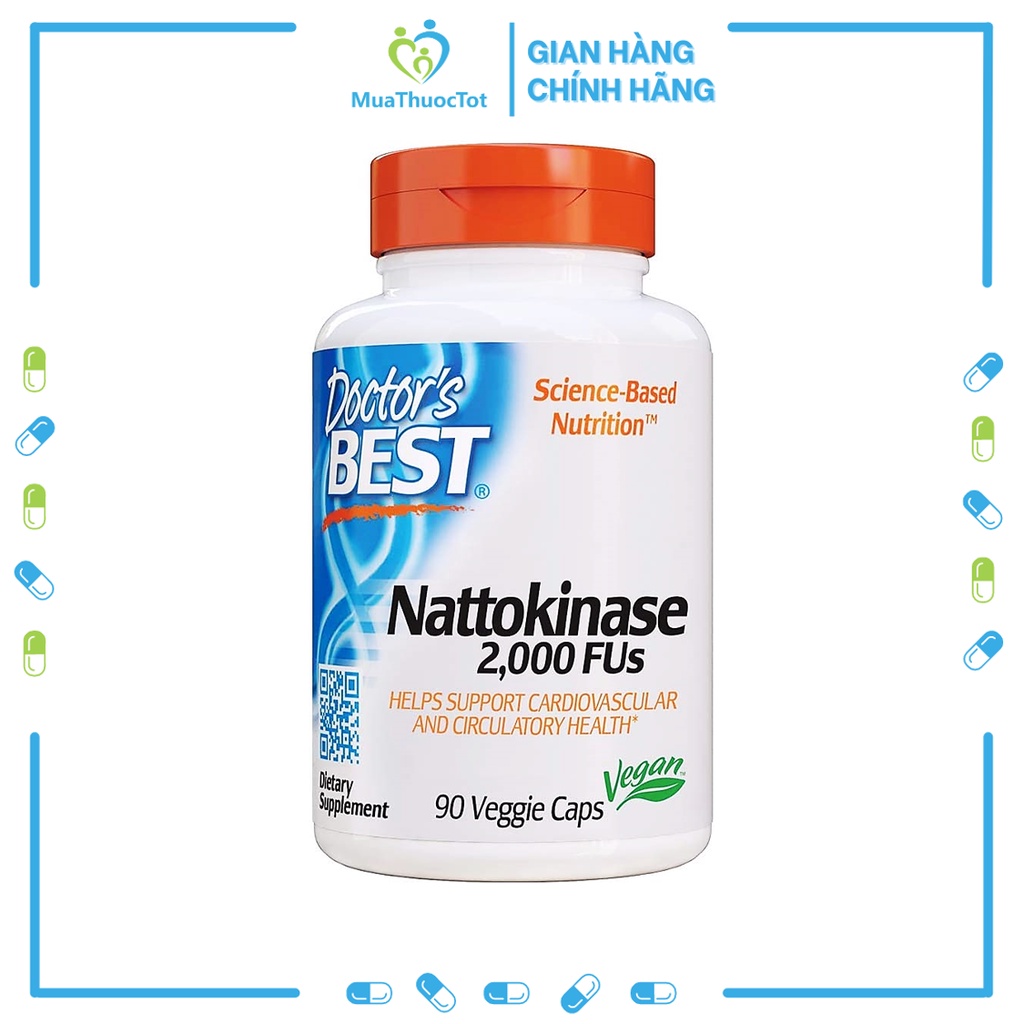 Doctor's Best Nattokinase 2000 FUs Viên Uống Bổ Tim Mạch Và Ngừa Đ Ộ T Q U Ỵ