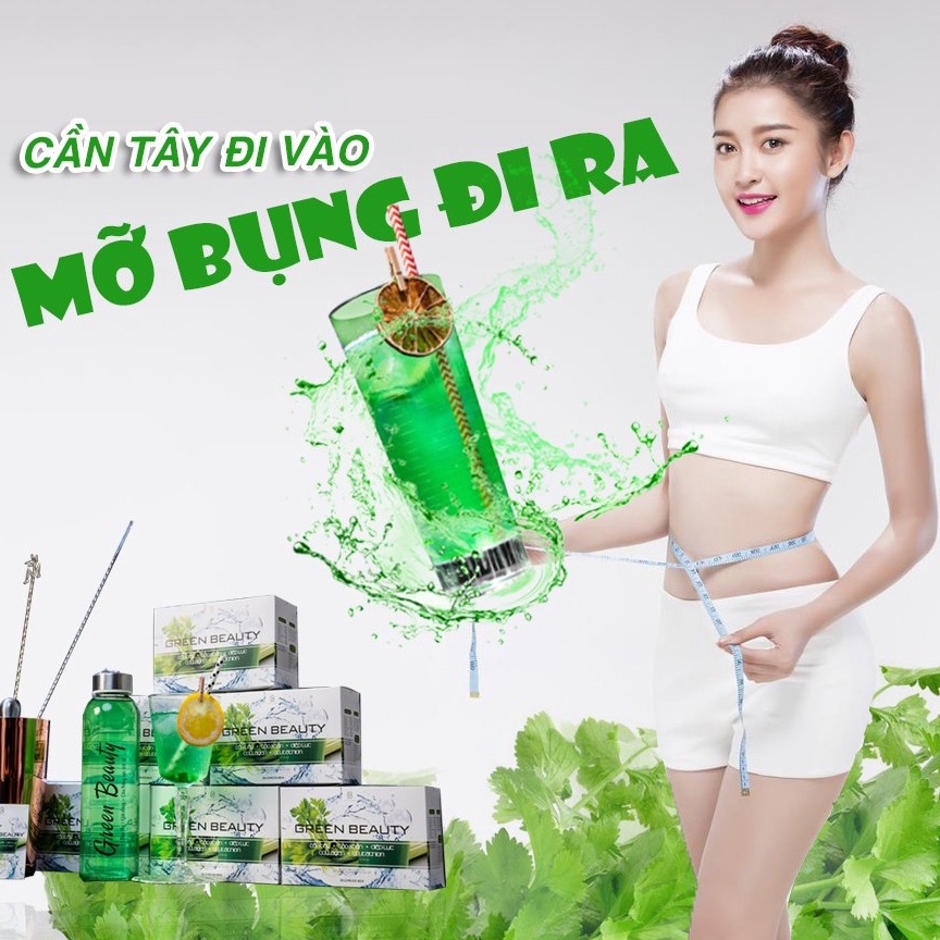 Nước Ép Cần Tây GREEN BEAUTY Chính Hãng MERRY STORE Giúp Đẹp Da Cân Bằng Nội Tiết Tố Nữ